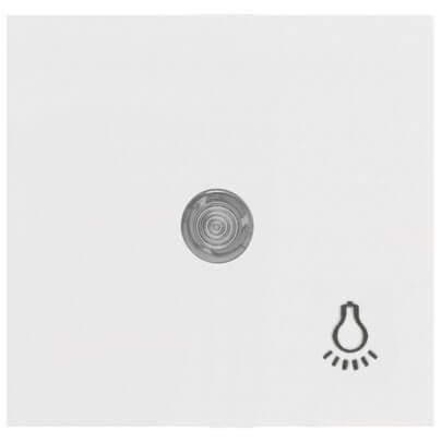 Wippe mit Symbol Licht, fr Taster, OBJEKT HK 07 reinwei (RAL 9010)