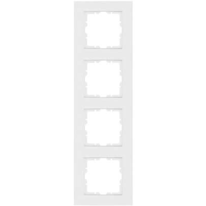 Abdeckrahmen, OBJEKT HK 07, Kunststoff, reinwei� (RAL 9010)