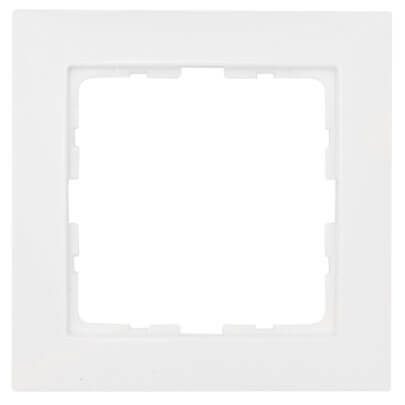 Abdeckrahmen, SERIE S.1, polarwei glnzend