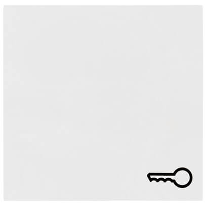 Wippe, mit Tr Symbol, alte Generation, Standard 55, reinwei glnzend