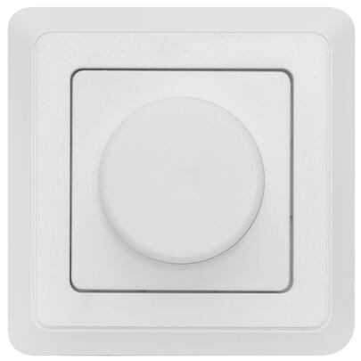 Druck-/Wechsel- Komplett-Dimmer,  25 - 300W oder LED 1 - 100W, Phasenabschnitt,  reinwei