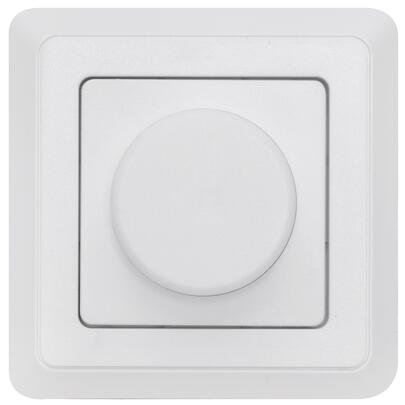 Druck-/Wechsel- Komplett-Dimmer,  25 - 300W oder LED 1 - 100W, Phasenabschnitt,  reinwei