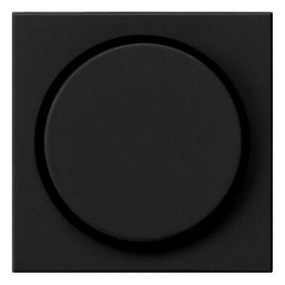Abdeckung, fr Dreh-Dimmer, Standard  55, schwarz matt