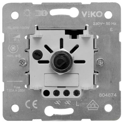 Druck-/Wechsel-Dimmereinsatz,  6-100W/VA