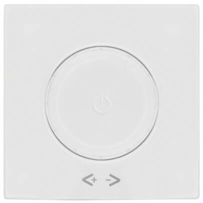 Abdeckung, fr Dreh- und Druck-Dimmer, MERIDIAN, reinwei