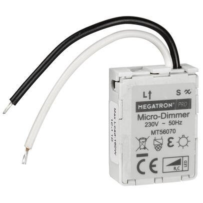 LED-Tastdimmer, 230V/0-160W, Phasenabschnitt