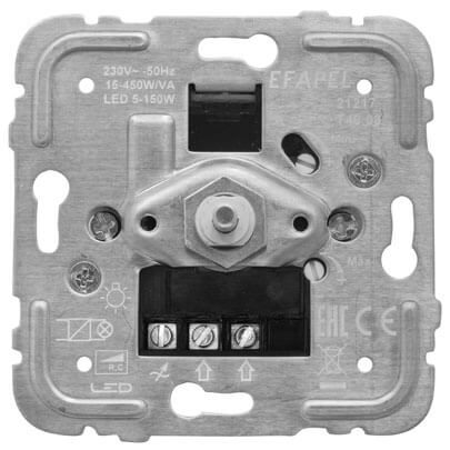 Druck-/ Wechsel- Dimmereinsatz, 15 - 450W/VA, LED 5 - 150W