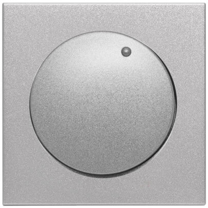 Abdeckung, fr Dreh- und Druck-Dimmer, LOGUS 90, alu-silber