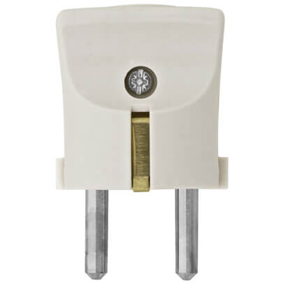 Schutzkontakt-Klappstecker, wei