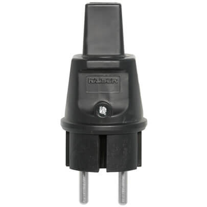 Konturen-Stecker, fr Illu-Flachkabel, schwarz