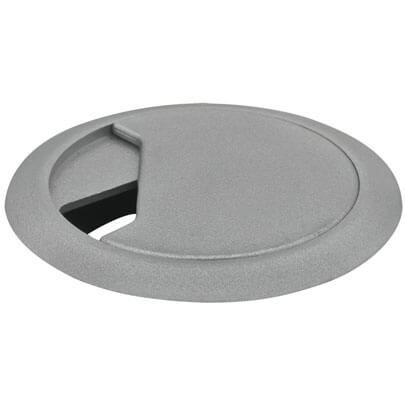 Kabeldurchfhrung fr Tischplatten, silber