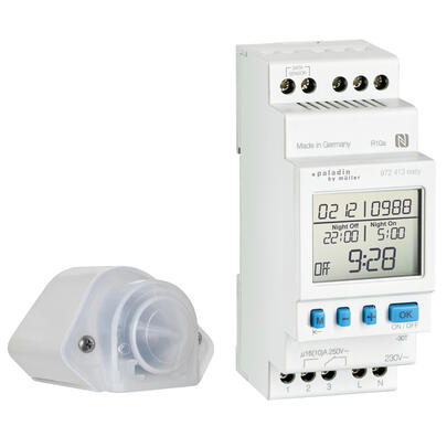 Digital-Dmmerungsschalter, fr Reiheneinbau, 230V/2.000W/1.000VA