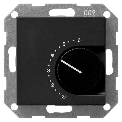 Kombi-Raumtemperaturregler, SYSTEM 55, schwarz matt