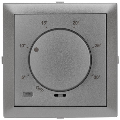 Zentralplatte, fr Thermostat, LOGUS 90, anthrazit-grau