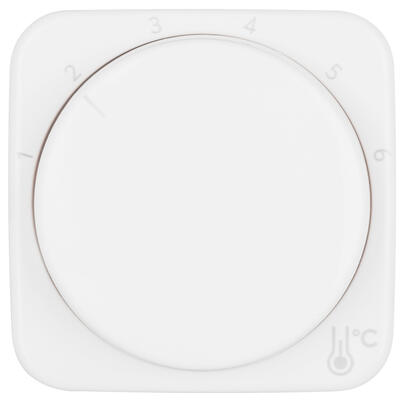 Zentralplatte mit Drehknopf, f�r Raumtemperaturregler 1094 U-101, BUSCH REFLEX SI 