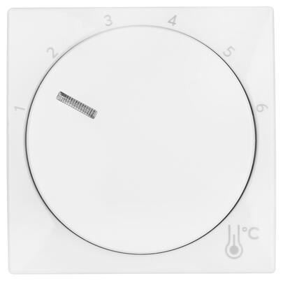 Zentralplatte mit Drehknopf, f�r Raumtemperaturregler 1094 U-101, BUSCH Balance-SI