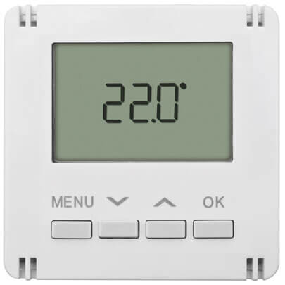 Aufsatz, fr Raumthermostat-Einsatz, digital, MERIDIAN, reinwei