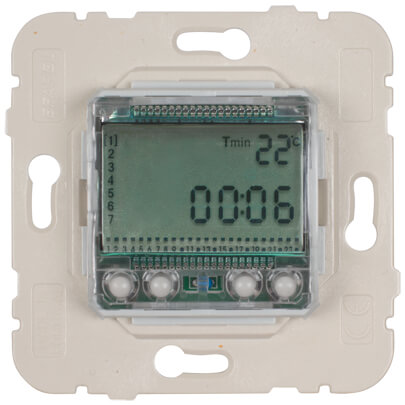 Raumthermostat-Einsatz, elektronisch, 1 potentialfreier Kontakt 16A, +5 bis +30