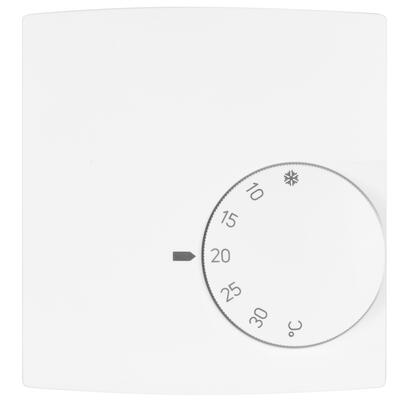 AP-Raumthermostat, 230V/10A, +5 bis +30, ffner, reinwei