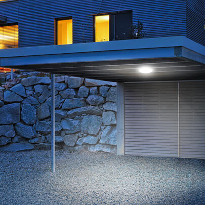 Sensorleuchte DL Vario Quattro PRO S, LED/14W, 1.430 lm, 3000K, IR-Sensor, � 310