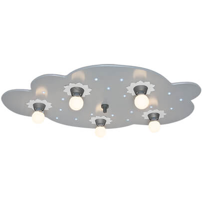 Deckenleuchte, 5 x E14/40W, 20 LED/0,07W