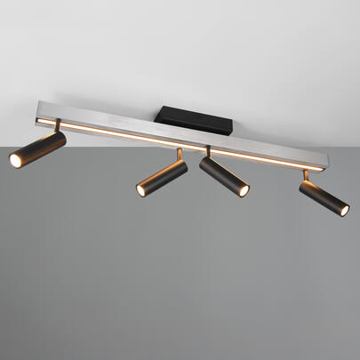 Deckenleuchte, ZENO, 4 x LED/5,5W, 1 x LED/12W