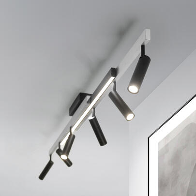 Deckenleuchte, ZENO, 6 x LED/5,5W, 1 x LED/18W