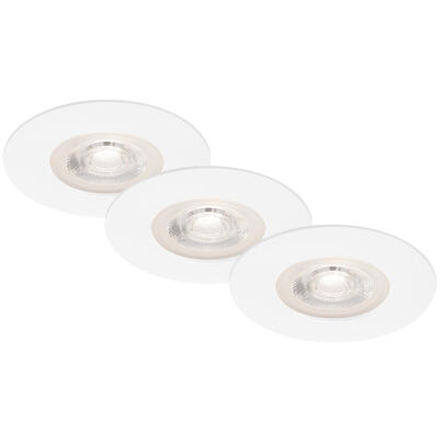 Einbauleuchte, 3er-Set, LED/4,9W, 480 lm, 3000K