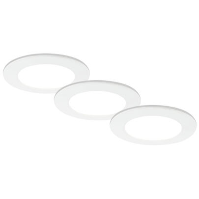 Einbauleuchte, 3er-Set, LED/4,8W, 450 lm, 3000K bis 6500K