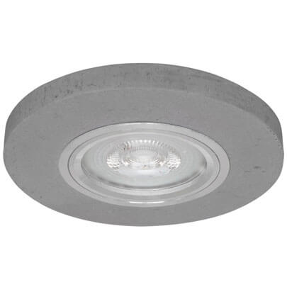 Einbauleuchte, 1 x GU10/35W, Beton grau, Deckenausschnitt � 68