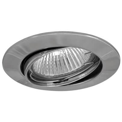 Einbauleuchte Aluminium, mit GU10 Fassung, schwenkbar 20�, Deckenausschnitt � 68