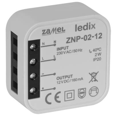 LED-Netzteil, 12V-DC/2W 