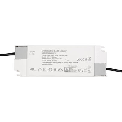 Multi-Netzteil, 40V/34W/850 mA, Triac, Phasenanschnitt/-abschnittdimmer, Konstantstrom, f�r Einlege-Backlight-Panel
