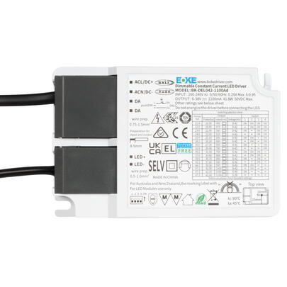 Multi-Netzteil, 21,4 - 47,3W, DALI 2 dimmbar, 450 - 1.100 mA Konstantstrom, f�r Einlege-Backlight-Panel