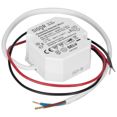 LED-Netzteil, 24V-DC/12W, dimmbar