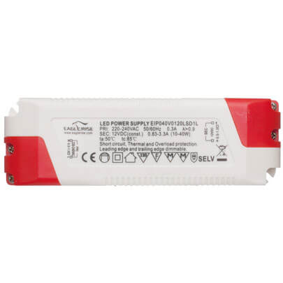 LED-Netzteil, 12V-DC/10-40W, dimmbar