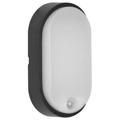 Auenwandleuchte,  BULKA OVAL,  LED/10W, mit IR-Sensor