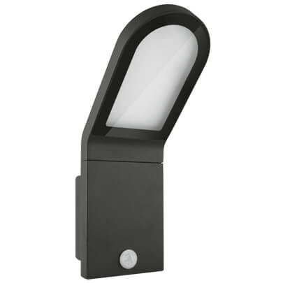 Auenwandleuchte, OUTDOOR FASADE EDGE,  LED/12W, mit IR-Sensor