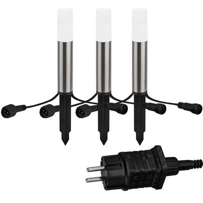 Erdspiestrahler, CONNECT TO SHINE, JUNCA, LED/1W, 60 lm, 3000K, 3er-Set