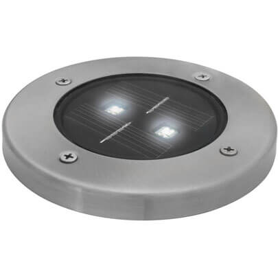 LED-Solar- Erdeinbaustrahler, 2 weie LEDs