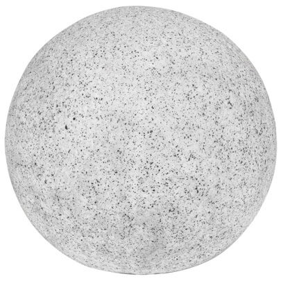Auenleuchtenkugel mit Erdspie, MOND GRANIT, 1 x E27