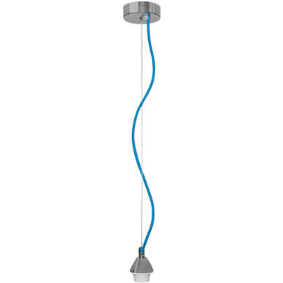Leuchtenpendel, blau, 1 x E27/60W
