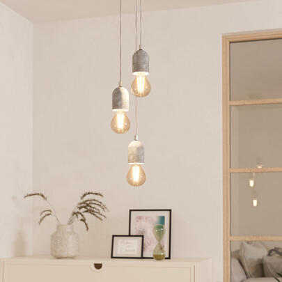 Pendelleuchte, SILVARES, 3 x E27/60W