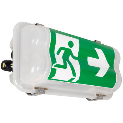 Not- und Sicherheits- Feuchtraumwannenleuchte, MULTIBASET N, LED/9W, 1.160 lm, 4000K, Notlicht 3 Stunden, Ex-geschtzt