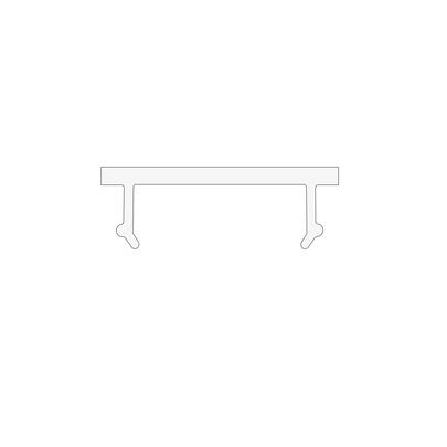 Clip-Profilabdeckung, klar, fr Alu-Profil Exo-A0_8, L 2.000