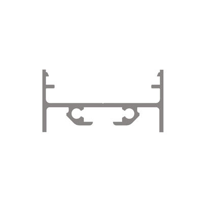 U-Profil aus Aluminium eloxiert, fr Strips bis B 24 mm, B 30, H 15, L 2.000