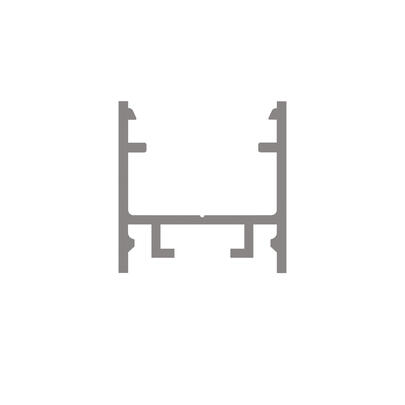U-Profil aus Aluminium eloxiert, fr Strips bis B 13 mm, B 15, H 15, L 2.000