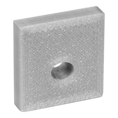 Kunststoffendkappe, f�r Alu-Profil Exo-N2_16, mit �ffnung