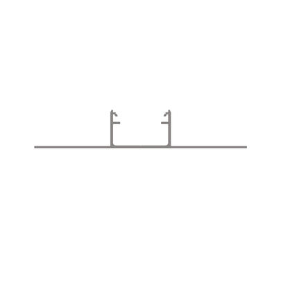 U-Profil aus Aluminium eloxiert, mit zwei Flgeln, fr Strips bis B 16 mm, B 22,24 + Kragen-B je 27,9, H 13,29, L 2.000