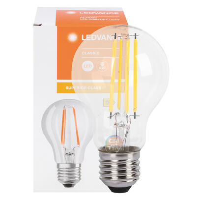 LED-Filament-Lampe, SUPERIOR CLASSIC A, AGL-Form, klar, E27/5,8W (60W), 840 lm, 2700K